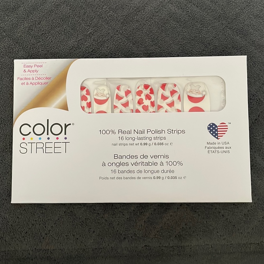 Color Street 100% Real Nail Polish Strips - Just Be - Claus